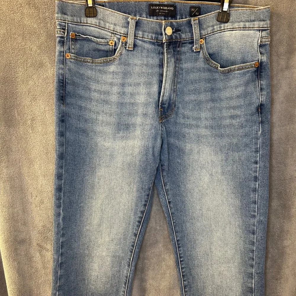 Lucky Brand 410 Athletic Slim Mens Jeans 32x32 Medium Wash Blue Denim Stretch